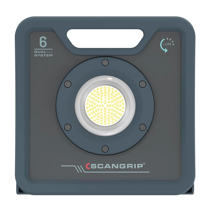 Scangrip NOVA 6 C plus R, LED Work Light, Rugged and Rechargeable, Durable and Portable, From 6000 Lumen