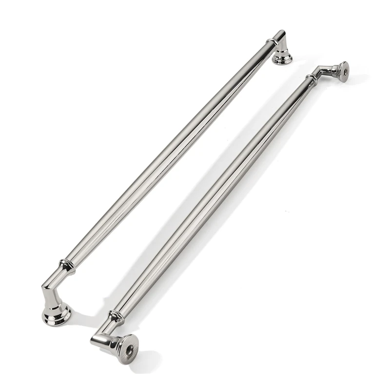 khtumeware 10 Pack 10 Inch(256mm) Polished Nickel Cabinet Pulls Heavy Duty Soild Cabinet Handles Kitchen Cabinet Hardware for Cupboard Drawer Handles