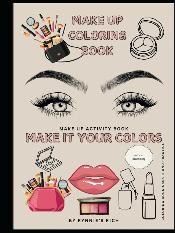 Make up colouring book: create your own colour