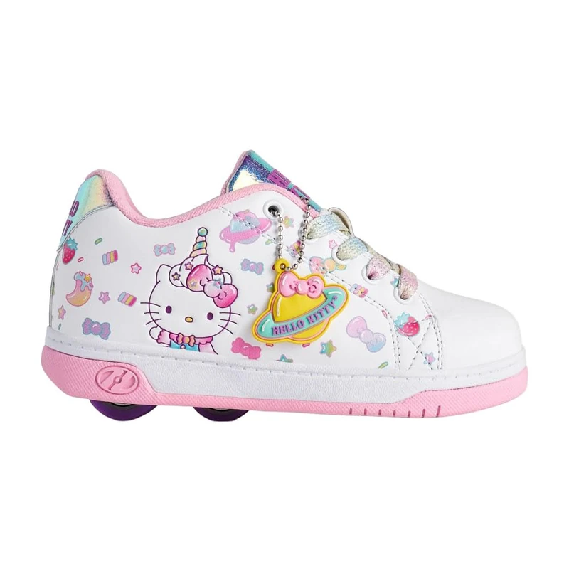 Heelys x Hello Kitty Split X2 HKC (HE01529100) Wheeled Shoe, White/Pink, Child, 1