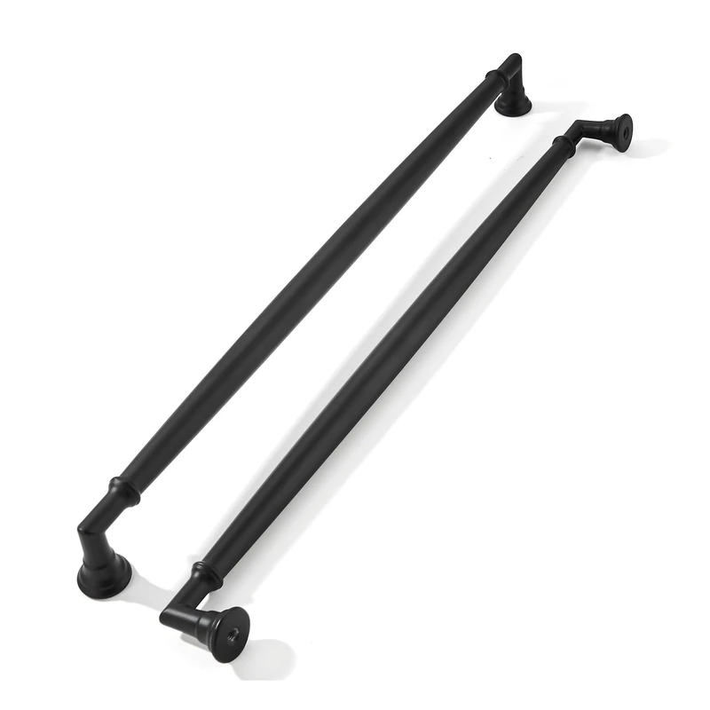 khtumeware 10 Pack 10 Inch(256mm) Matte Black Cabinet Pulls Heavy Duty Soild Cabinet Handles Kitchen Cabinet Hardware for Cupboard Drawer Handles