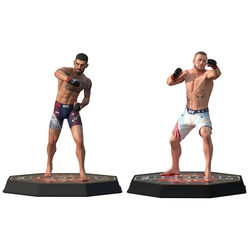 McFarlane UFC Ilia Topuria vs Justin Gaethje (Freedom 250) 7in Posed Figure 2 Pack SportsPicks - Image 1