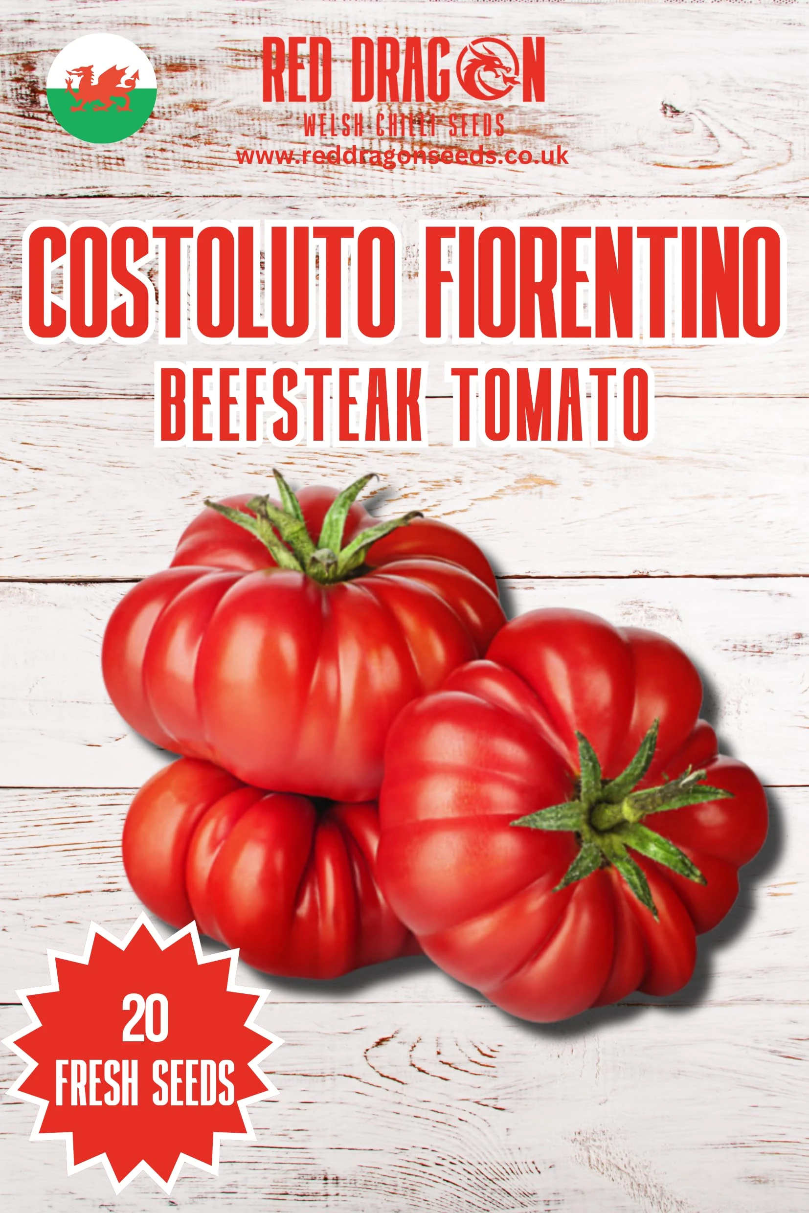 Costoluto Fiorentino Tomato Seeds - 20 Fresh Costoluto Fiorentino Tomato Seeds