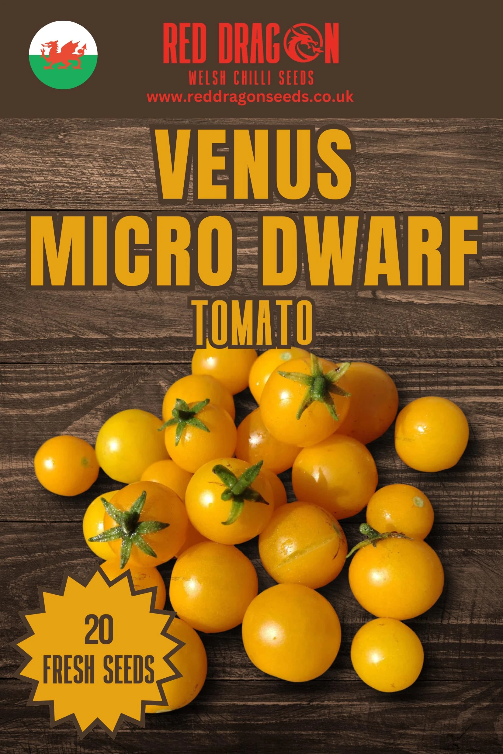 Venus Micro Dwarf Tomato Seeds - 20 Fresh Seeds
