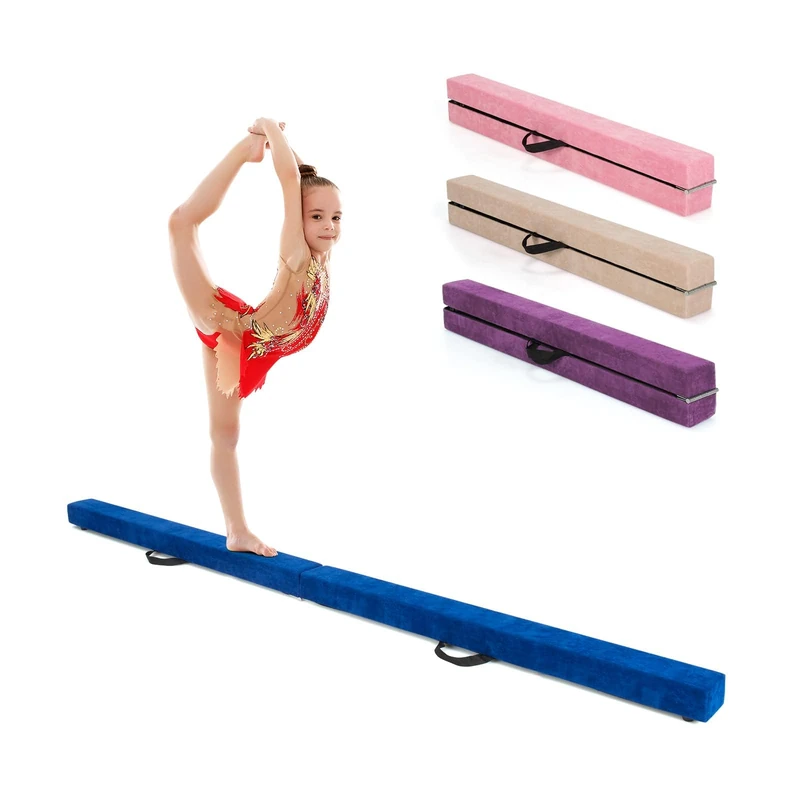FANTASK Unisex - Adult Balance Beam 1, Blue, 210cm x 10cm x 6.5cm