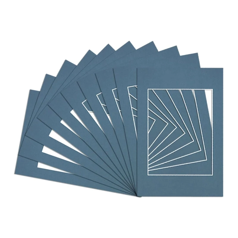 Procut Global Pack of 20 A6 Pompadour Picture Mounts to Fit A7 Photo Frames- Photo Mounts for Frames - Stylish & Durable Mount Board Card for Home Decor