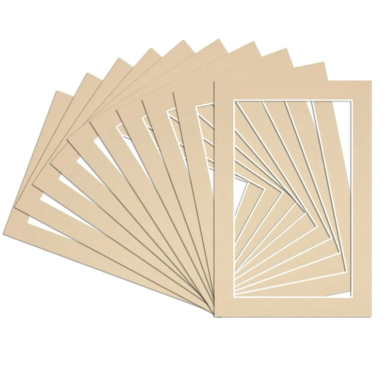 Procut Global Pack of 20 6x4 Ivory Picture Mounts to Fit 5x3 Photo Frames - Stylish & Durable Mount Board Card for Home Decor