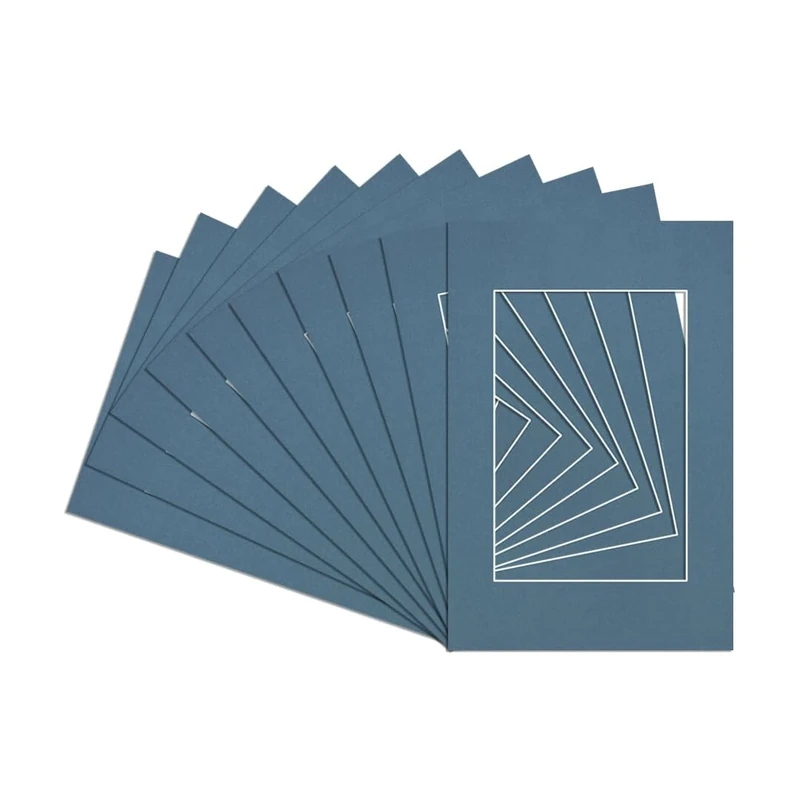 Procut Global Pack of 10 80x60 cm Pompadour Picture Mounts to Fit 50x70 cm Photo Frames- Photo Mounts for Frames - Stylish & Durable Mount Board Card for Home Decor