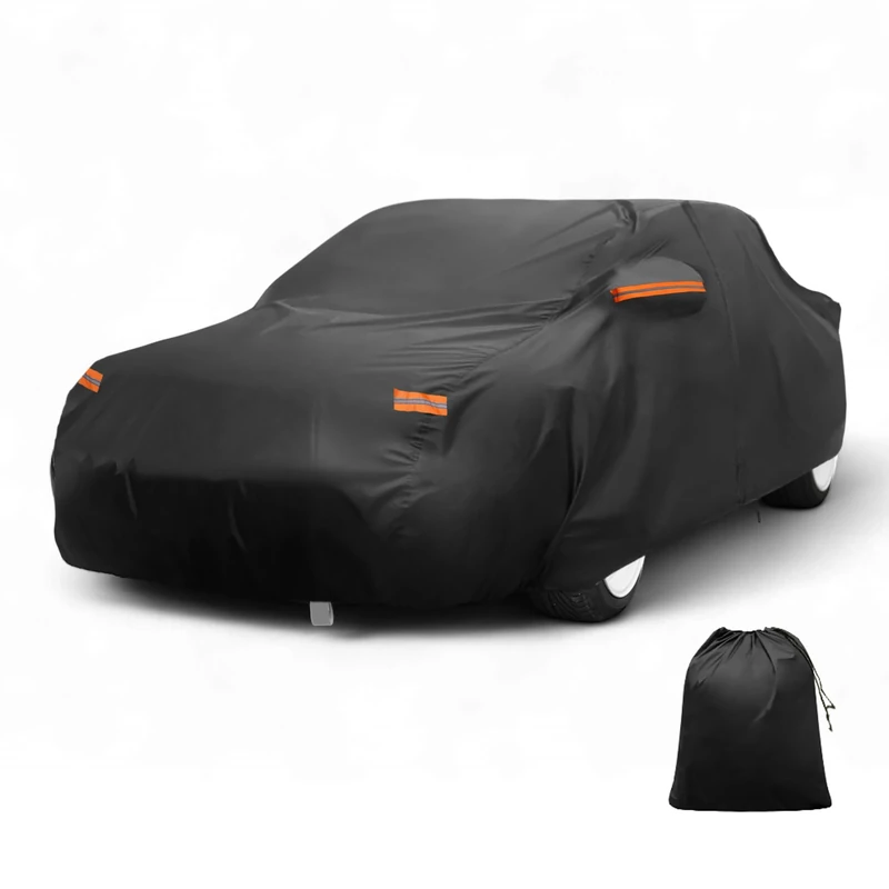 X AUTOHAUX Car Cover Outdoor Waterproof Sun Rain Snow Hail Protection with Left Side Zipper 210D-PU for Mazda MX-5 Miata