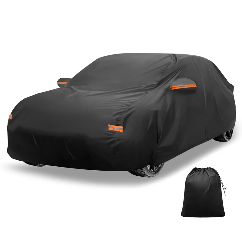 X AUTOHAUX Car Cover Outdoor Waterproof Sun Rain Snow Hail Protection with Left Side Zipper Aluminum Film for Lexus IS Sedan