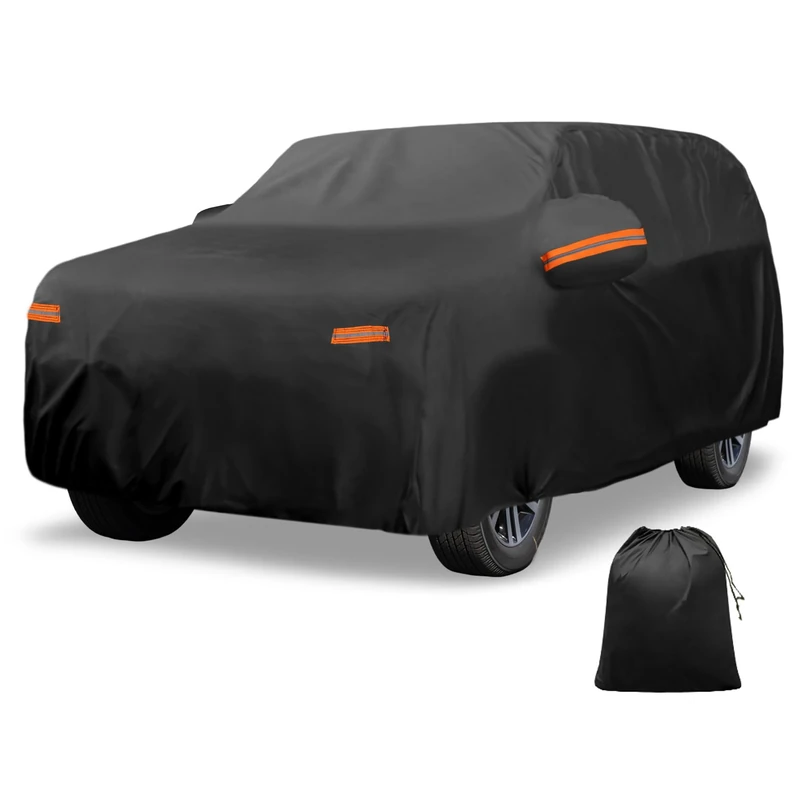 X AUTOHAUX Car Cover Outdoor Waterproof Sun Rain Snow Hail Protection with Left Side Zipper Aluminum Film for Kia EV9