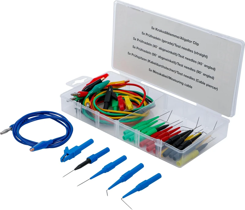 BGS 74500 | Measuring Cable and Probe Set | 30 pcs.
