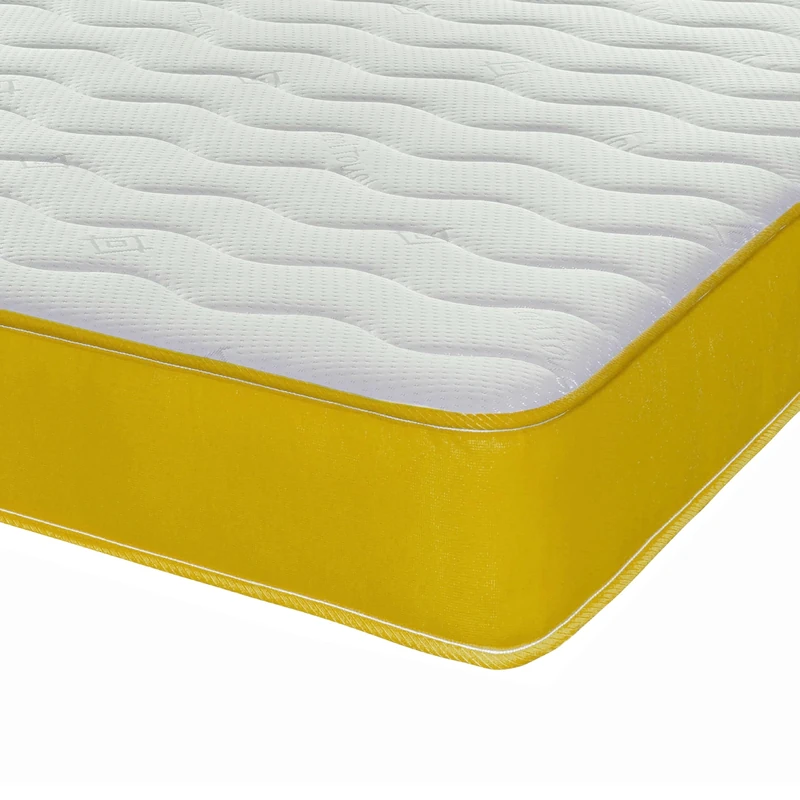 eXtreme comfort ltd Hybrid Cooltouch Colours Mattress | Yellow | King (150 x 200cm) | Memory Foam and Coil Spring | Cooltouch Breathable Cover | Plush Comfort | UK Made
