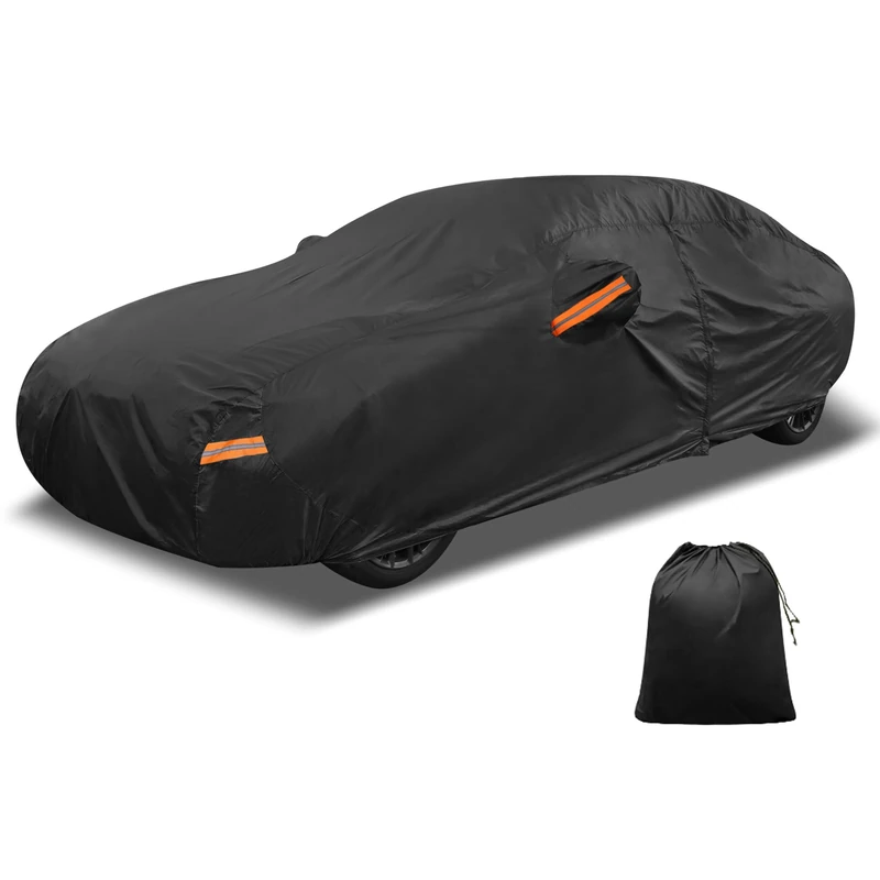 X AUTOHAUX 210D-PU Car Cover Outdoor Waterproof for Kia Rio Sedan