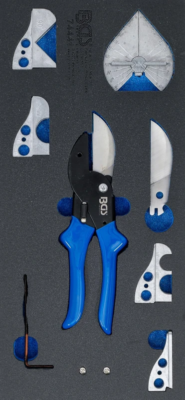 BGS 74441 | Tool Tray 1/3: Multi-Function and Miter Shears Set | for Plastic Tubes | 8 pcs.