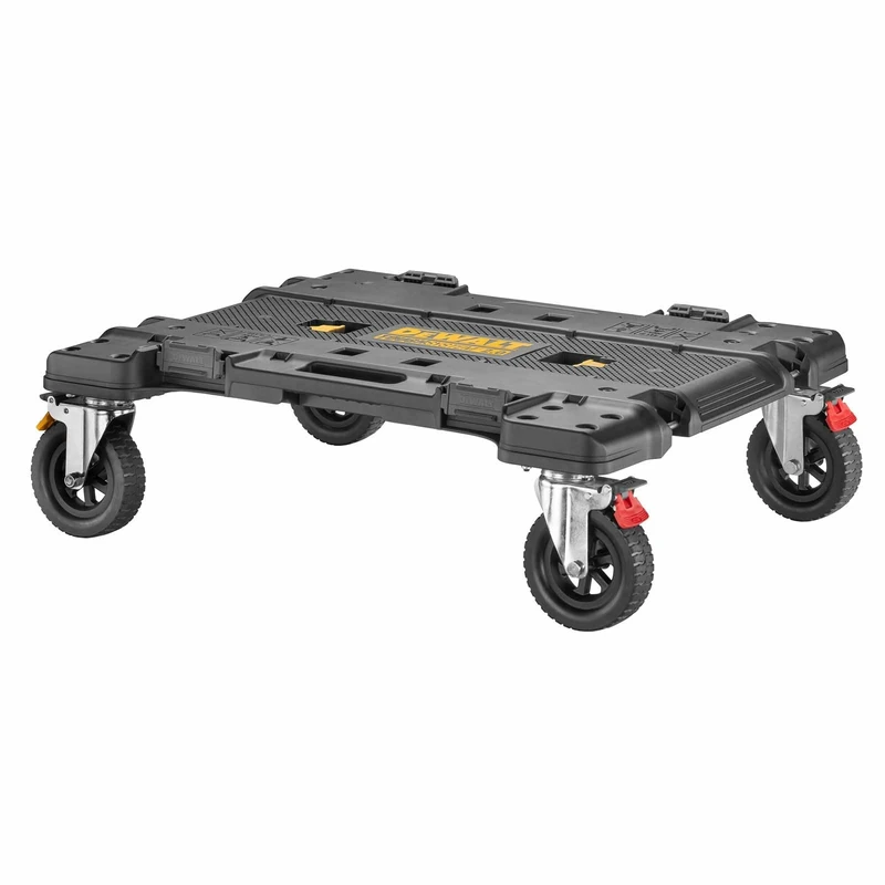 DEWALT TOUGHSYSTEM 2 0 DXL Dolly – Heavy-duty rolling base with locking casters and modular compatibility Built for transporting stacked TOUGHSYSTEM units with ease