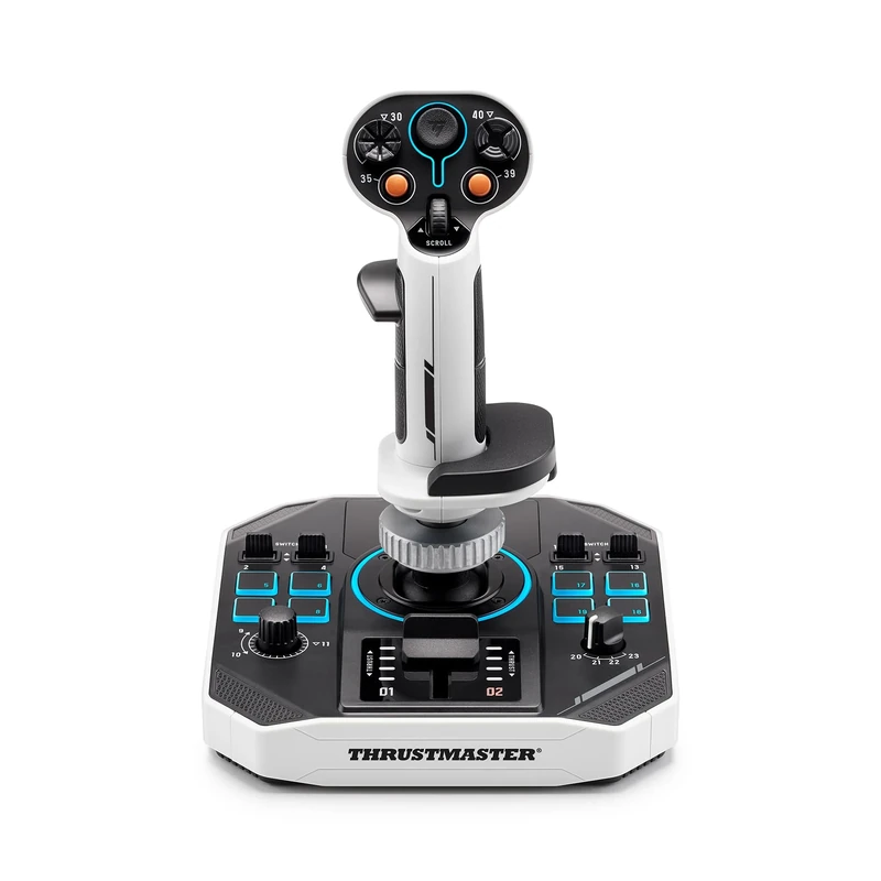 Thrustmaster Sol-R 1 Flightstick – Space Simulation Joystick for PC – Magnetic Precision (H.E.A.R.T), 21 Action Buttons & Ambidextrous Ergonomic Design – Ideal for Star Citizen & MSFS