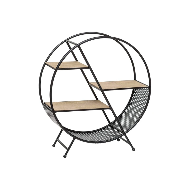 Avilia 55.5cm Round Metal Storage Shelf, Stylish and Versatile, Perfect for Home, Office and Modern or Traditional Environments