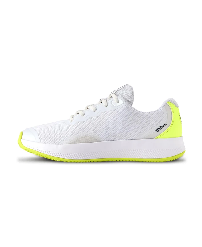Wilson Intrigue Lite Women's Tennis Shoes, Female-Focused Design, Provides Dynamic Comfort and Adaptable Court Play, Colour: White/Safety Yellow/Navy Blazer, Size: 5