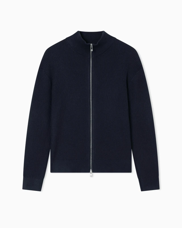 Armani Exchange Men's Zip Cardigan Sweater - Deep Navy