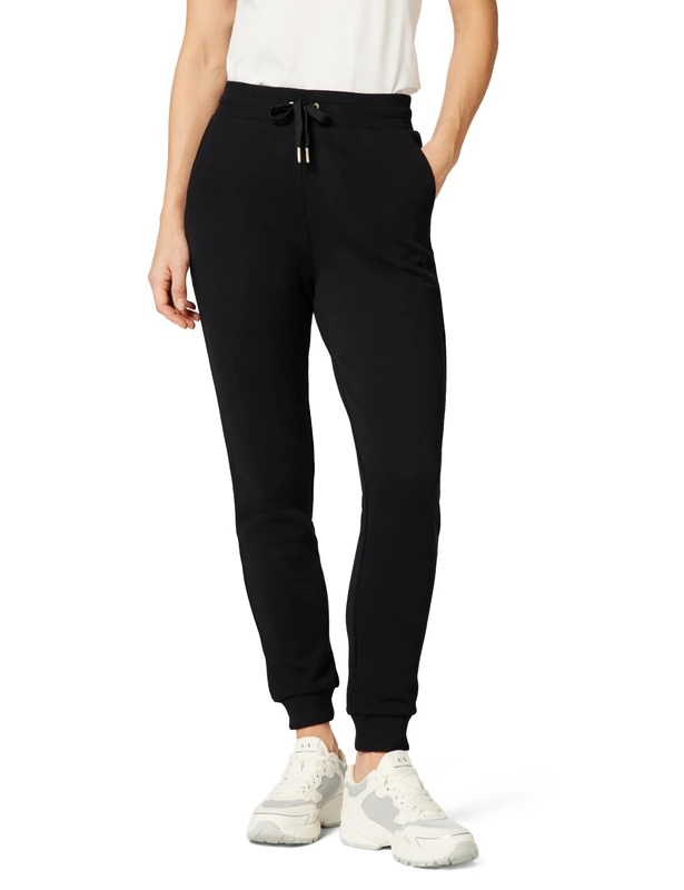Armani Exchange Women's Side Stamp Logo Cuffed Leg Sweatsuit, Black, M