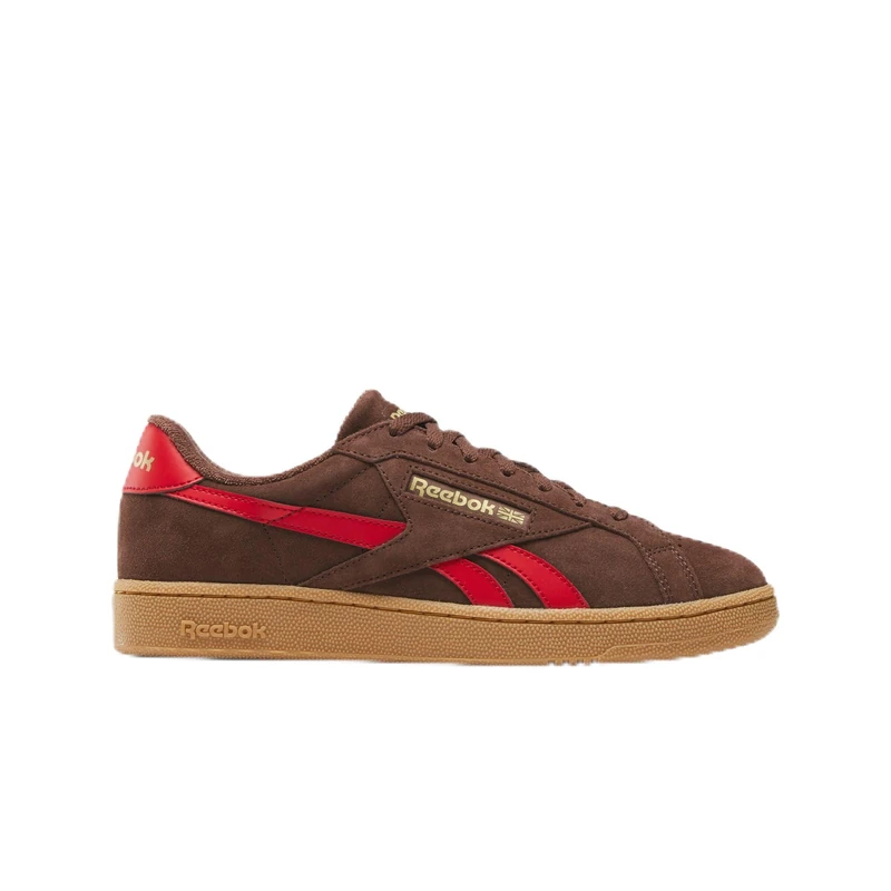 Reebok Unisex Club C Grounds UK Trainers, Campusbrownn/Vectorred/Gum, 40 EU, Campusbrown Vectorred Gum, 8 UK
