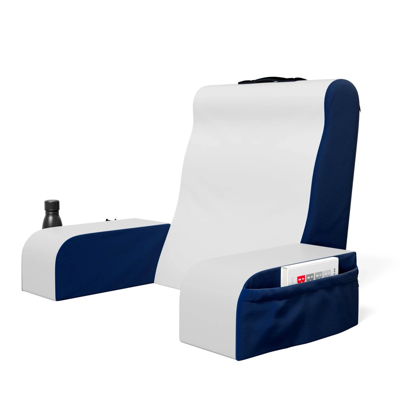 Kolbs Wedge Reading Cushion, Back Pillow for Bed Sitting Up, Cushion with Arms for TV Book Gaming Dorm Rooms, Backrest (19 Inch)