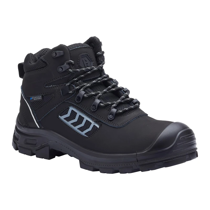 Blackrock TrekGuard Waterproof Work Boots, Composite Safety Boots, Ladder Grip Composite Toe Cap, Mens & Womens Work, Black, Lightweight, Heavy Duty, Ladies, Wide Fit - Size 6