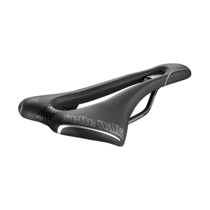 Selle Italia SLR TM Superflow Racing Saddle for Racing Bicycle, Iconic SLR Design with Superflow Hole, Manganese Frame - Size L3, Black