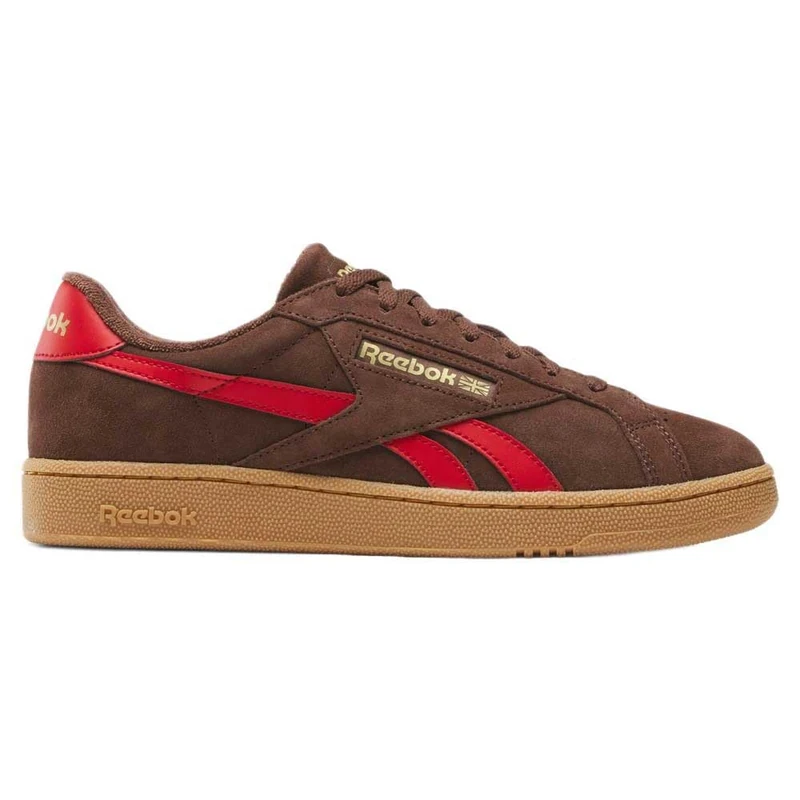 Reebok Unisex Club C Grounds UK Trainers, Campusbrownn/Vectorred/Gum, 43 EU, Campusbrown Vectorred Gum, 9 UK