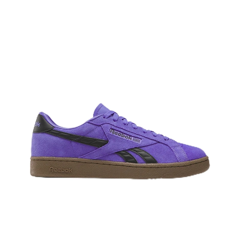 Reebok Unisex Club C Grounds UK Sneaker, ROYALPURPLE/DIGITALLIME/Gum, 7.5