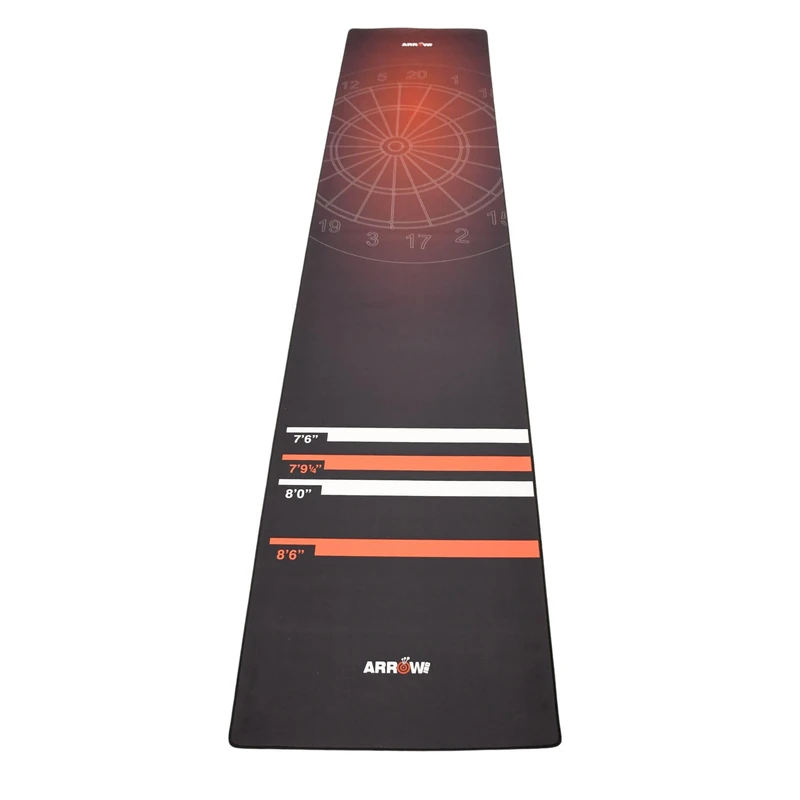Arrow180 Darts Mat - 300cm x 62cm Non-Slip Rubber Base