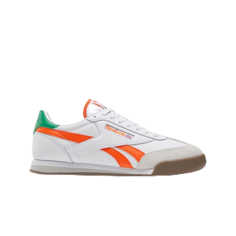 Reebok Unisex Campio XT Trainers, FTWWHITE/Pump Orange/Gum, 34.5 EU, Ftwwhite Pump Orange Gum, 2.5 UK
