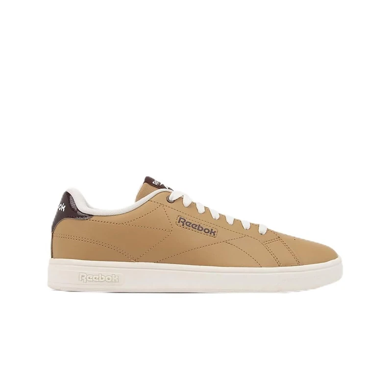 Reebok Unisex Court Clean Trainers, Camel/Blackcherry/Chalk, 45 EU, Camel Blackcherry Chalk, 10.5 UK
