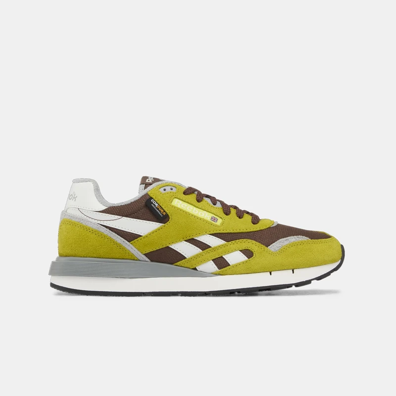 Reebok Unisex Classic Nylon 89 Trainers, Twisted Chartreuse/Campus Brown/Barel GR, 35 EU, Twisted Chartreuse Campus Brown Barel Gr, 3 UK