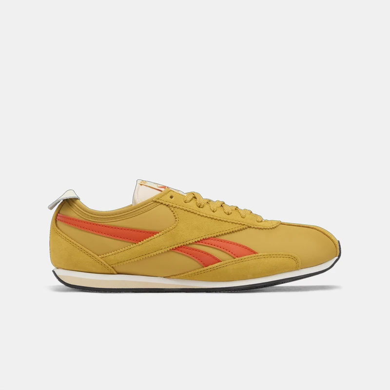 Reebok Unisex R400 Sneaker, GRIT Gold/Pump Orange/Chalk, 4.5 UK