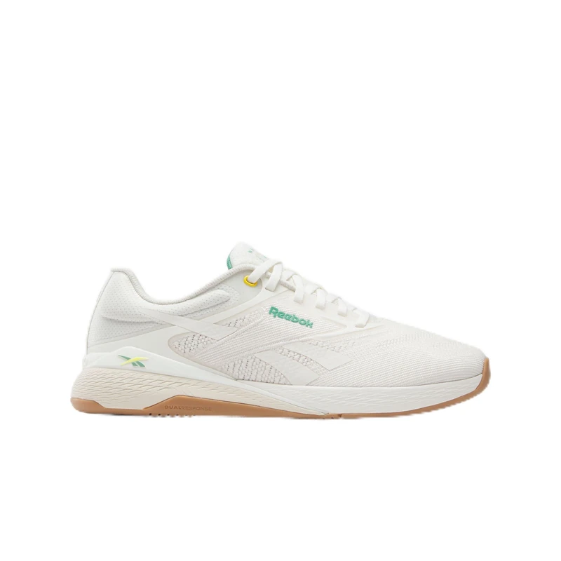 Reebok Unisex's Nano X5 Sneaker, Chalk/Alabaster/Upgrade Green, 37.5