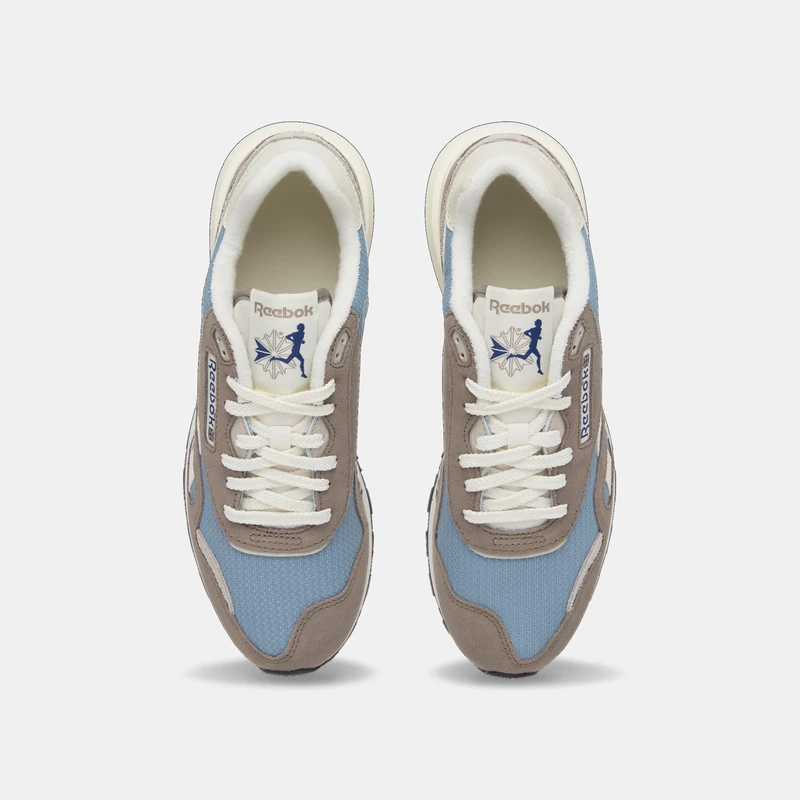 Reebok Unisex Classic Nylon 89 Trainers, Gritty Grey/Leisure Blue/Chalk, 40 EU, Gritty Grey Leisure Blue Chalk, 8 UK