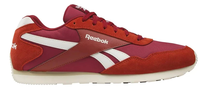 Reebok Unisex Glide Low Trainers, Retro Red/Chalk, 45.5 EU, Retro Red Retro Red Chalk, 11.5 UK