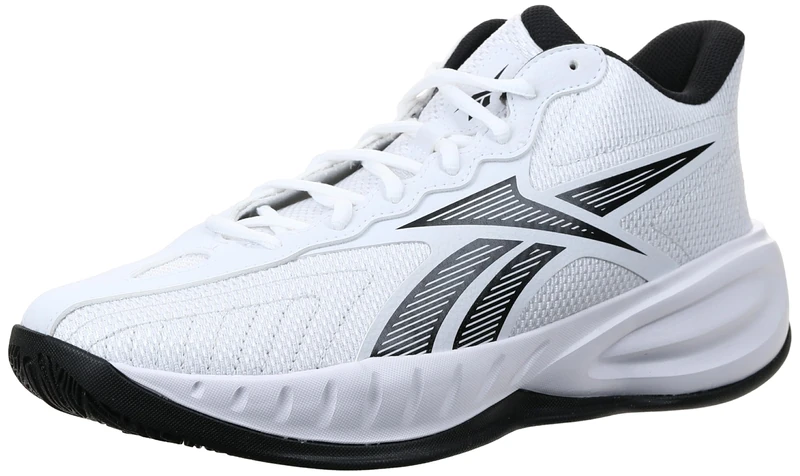 Reebok Unisex Press Trainers, White Core Black Barely Grey, 3 UK