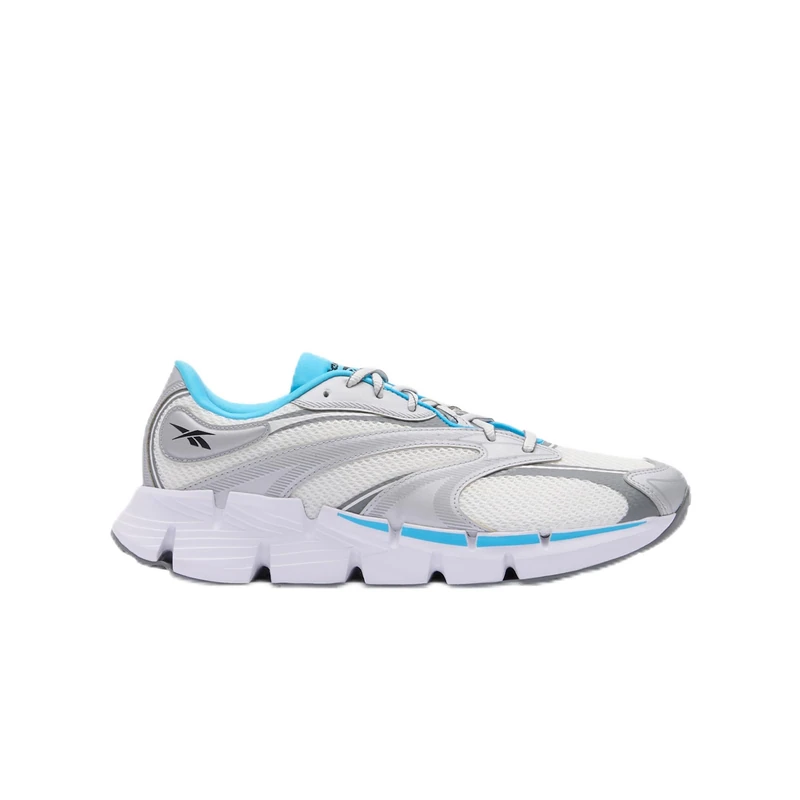 Reebok Unisex Zig Hypnotica Trainers, FTWR White Future Cyan Barely Grey, 8 UK