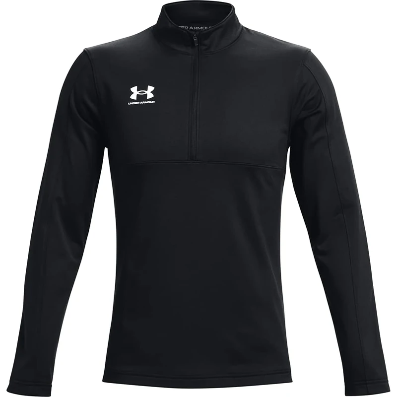 Under Armour UA M Challenger Training QZ - Long Sleeve - Tops - Black/White - Size: MD