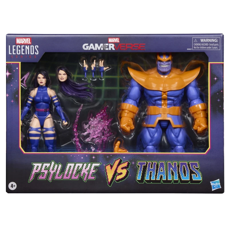 Marvel Legends Series Gamerverse Psylocke vs Thanos Action Figure Collectibles, Purple