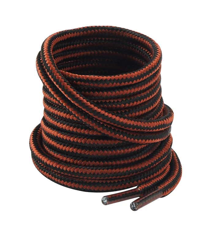 CCSOFTIME 2-Pair Round Heavy-Duty Boot Laces for Work, Walking, and Hiking - 4.5mm for Women, Men, and Kids