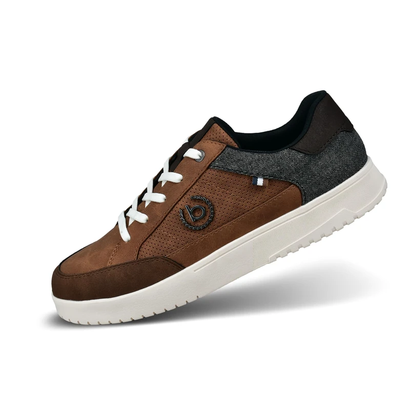 bugatti Men's 323-a0g09 Lace-up Shoes, Cognac Dark Grey, 7.5 UK