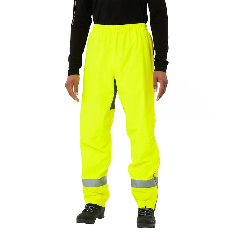 VAUDE Men's Luminum Rain Pants Neon Yellow