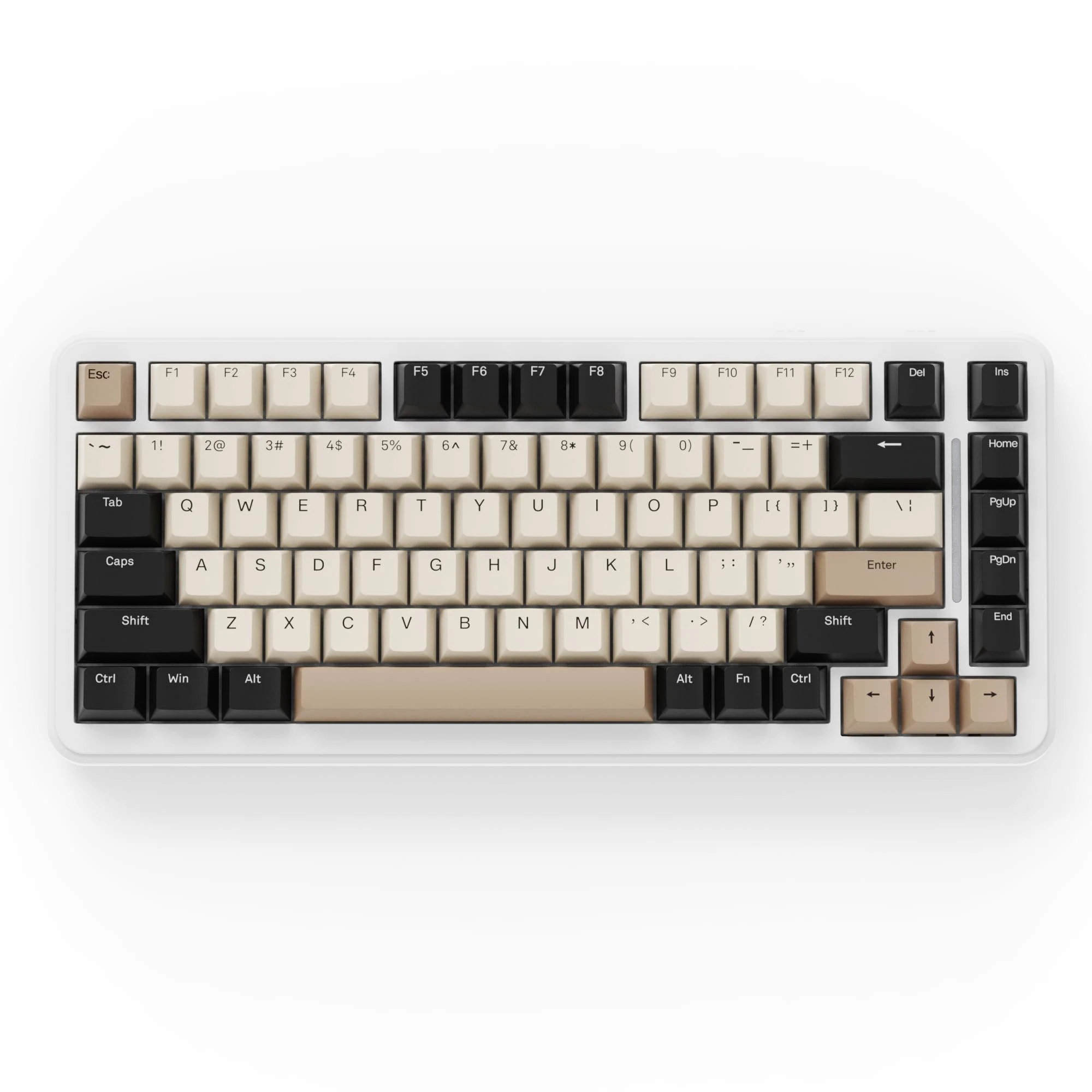 ATTACK SHARK M86 Gasket Mechanical Keyboard, 75% Tri-Mode(BT/2.4G/USB-C) Wireless RGB Gaming Keyboard, Hot Swappable Custom Keyboard, Pre-lubed Linear Switches, PBT Keycaps, 4000mAh(White Cheese)
