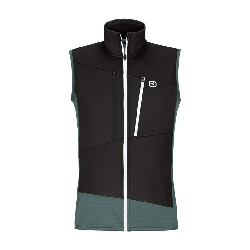 YPSILANTI FLEECE GRID VEST M - C: dark arctic grey- T: M