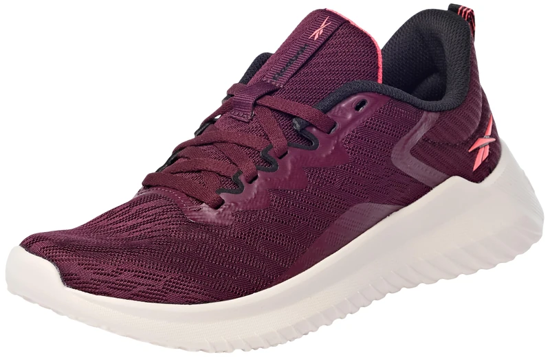 Reebok Women's FLUXLITE II Sneaker, Black Cherry/Luxe Grey/Black, 9.5 UK