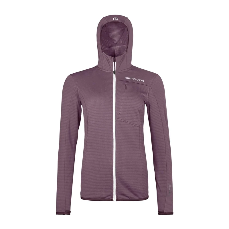 YPSILANTI FLEECE LIGHT GRID HOODED JKT W C: berry - S: XL